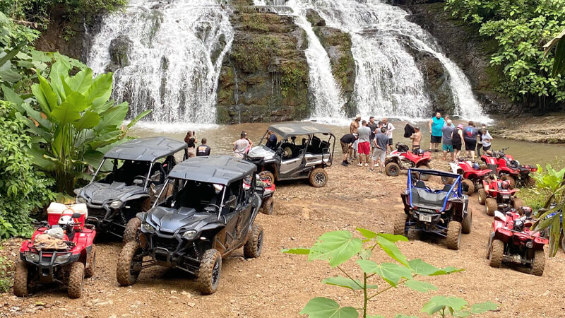 ATV tour through the jungle near Jaco Beach Costa Rica
