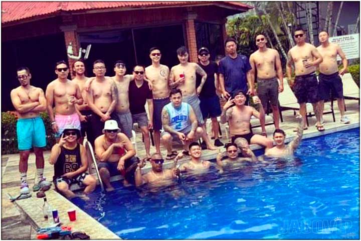 Costa Rica Bachelor party group at Tropical Paradise in Jaco Beach