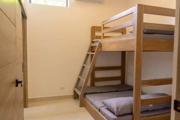 1 Double + 1 Single Bedroom 3 bunk bed with full bottom and twin top