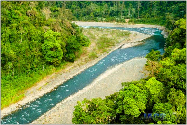 Drone photo of Savegre River in Costa Rica